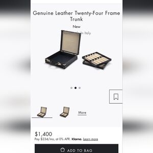 Oliver Peoples Leather Trunk 24 Frame